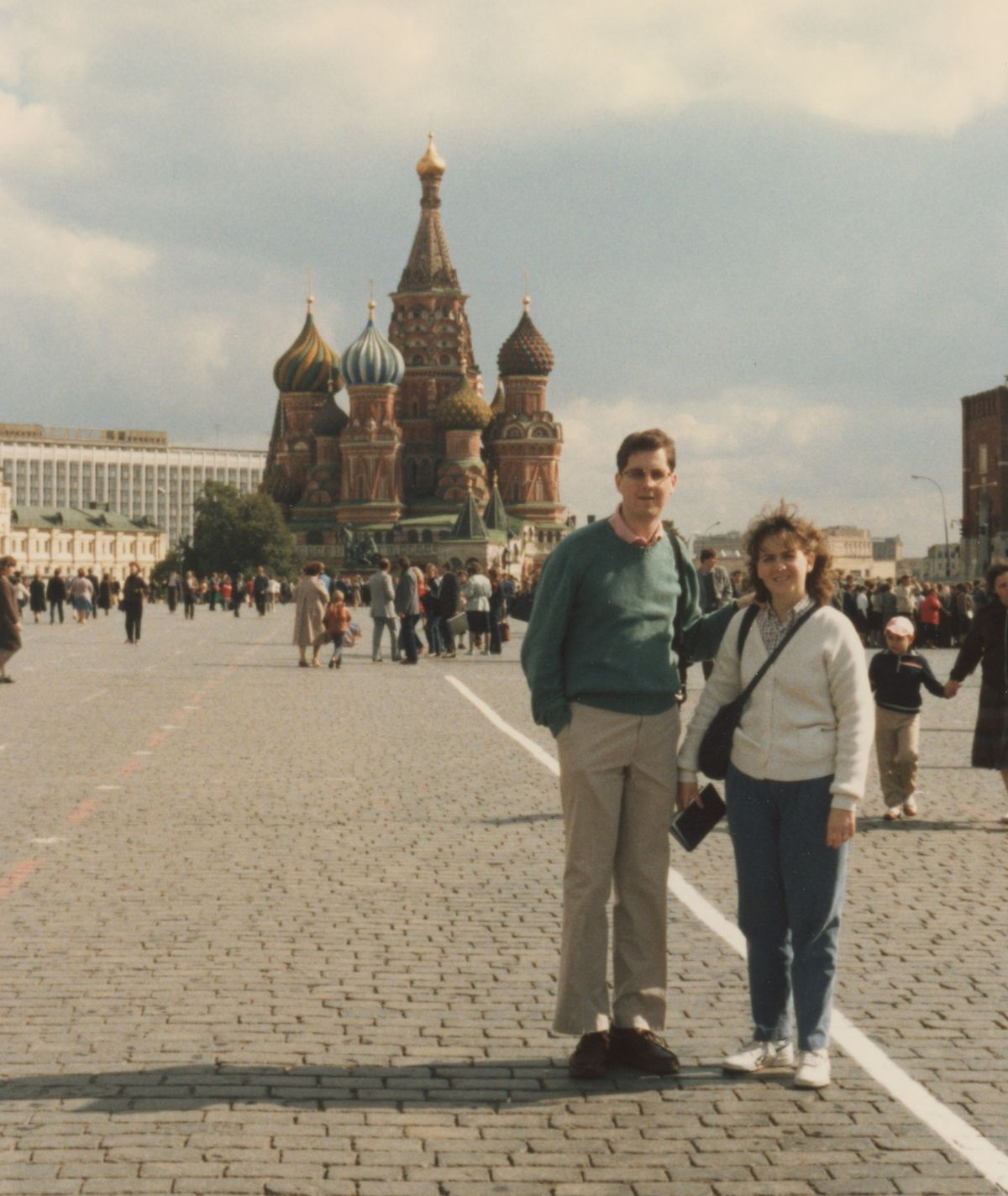 Cecil and Catherine Staton in Moscow, September 1987